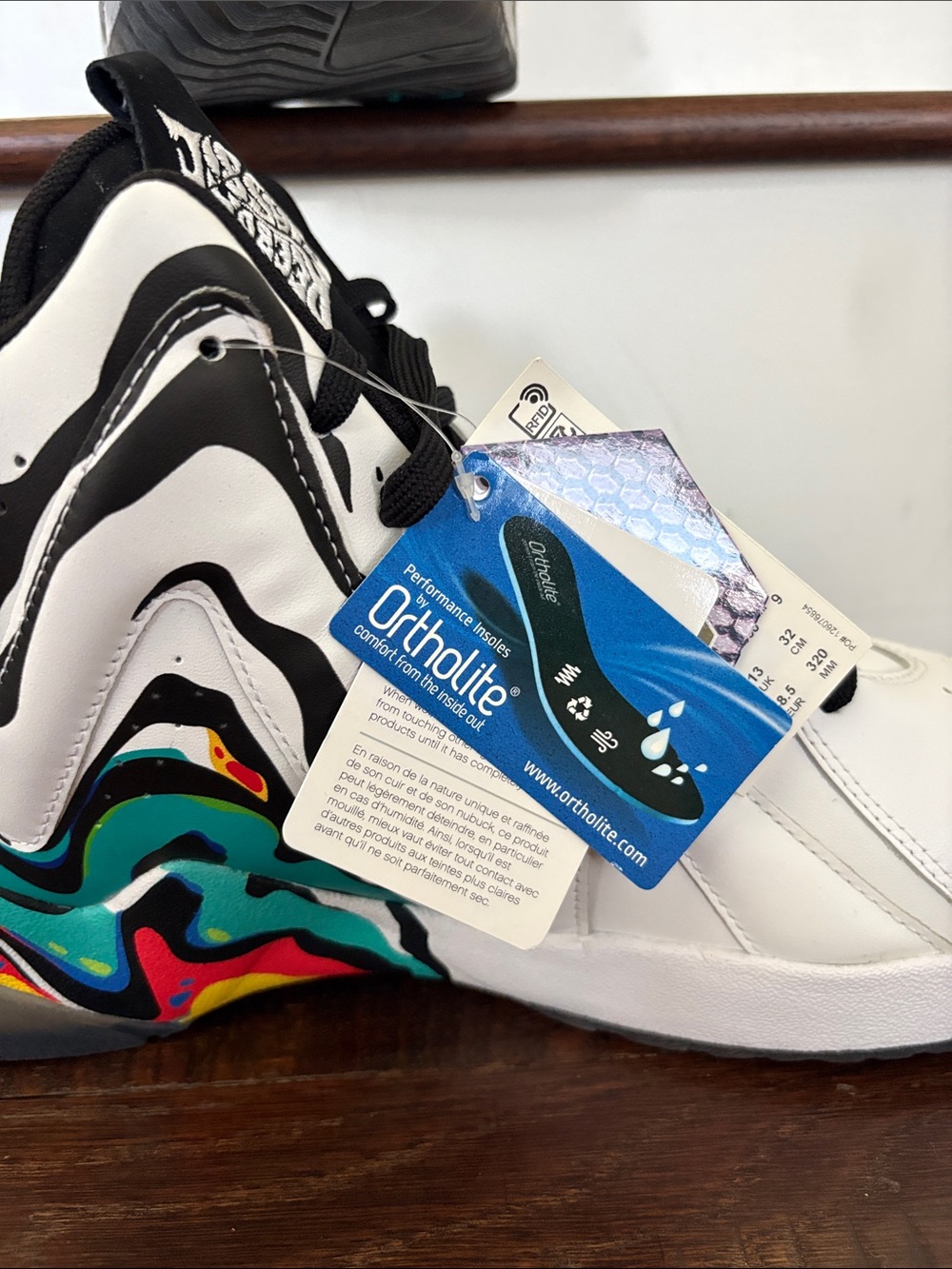 Reebok White Multicolor Athletic Shoes Kamikaze 2’s Peace Day colorway - Picture 6 of 12